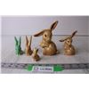 Image 1 : (5) Sylvac Bunny Figurines