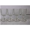 Image 4 : (5) Iris and Herringbone Liquor Glasses