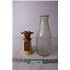 Image 1 : Purity Milk Bottle and Vintage Creamer