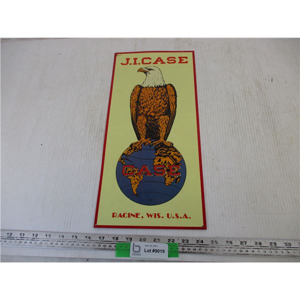 J.I. Case Tin Sign (18.25x17.5) - Bodnarus Auctioneering