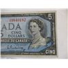 Image 3 : ^1954 Canadian 5 Dollar Bill