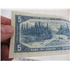 Image 4 : ^1954 Canadian 5 Dollar Bill