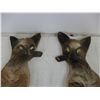 Image 2 : (2) Chalkware Siamese Cat Wall Art (Some Chips --20" Tall)