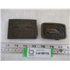 Image 1 : (2) Belt buckles -- Budweiser and Farm Equipment