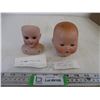 Image 1 : 2X the Bid Price - Armand Marseille A.M. Germany Doll Heads w/ some Repairs (1926 and 1900)