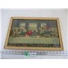 Image 1 : Vintage Framed Last Supper Art (19x24)