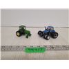 Image 1 : (2) Toy Tractors -- New Holland T8040 and John Deere 7800