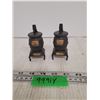 Image 1 : Pair of Wood Stove Salt and Pepper Shakers (Plastic)
