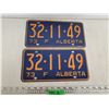 Image 1 : Pair of 1973 Alberta License Plates