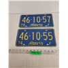 Image 1 : (2) 1974 Alberta License Plates