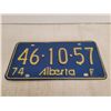 Image 3 : (2) 1974 Alberta License Plates