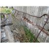 Image 4 : 15ft Metal Gate (Bent) + (60+) Fence Poles from 2-3/4 to 4inch wide