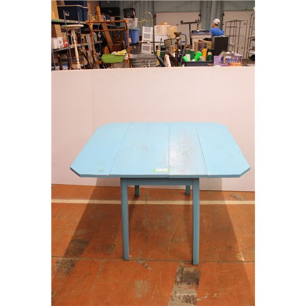 *Wooden Table with Wings - 43 1/4" x 35 1/2" x 30