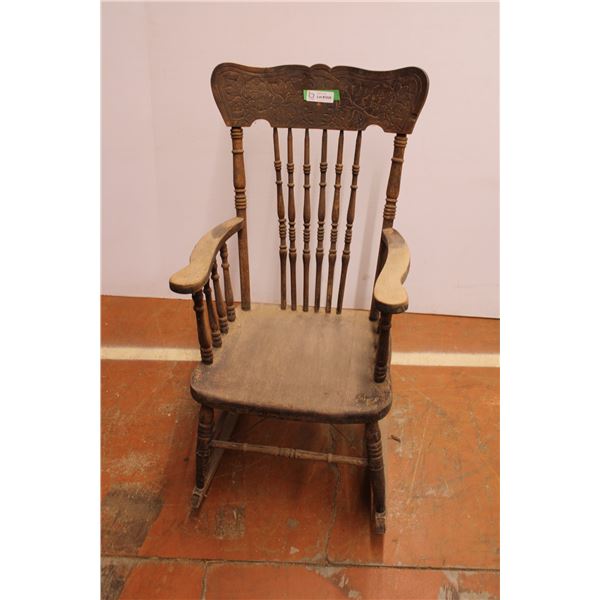 *Wooden Rocking Chair