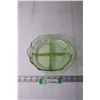 Image 2 : Uranium Glass Divided Plate