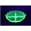 Image 8 : Uranium Glass Divided Plate