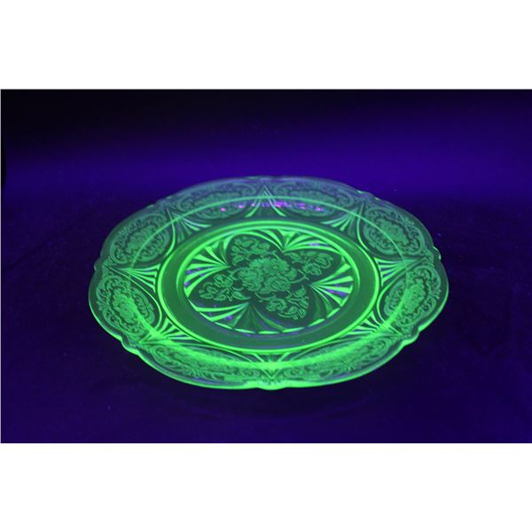 Uranium Glass Plate