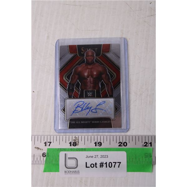 WWE Autographed Trading Card - "The All Mighty," Bobby Lashley