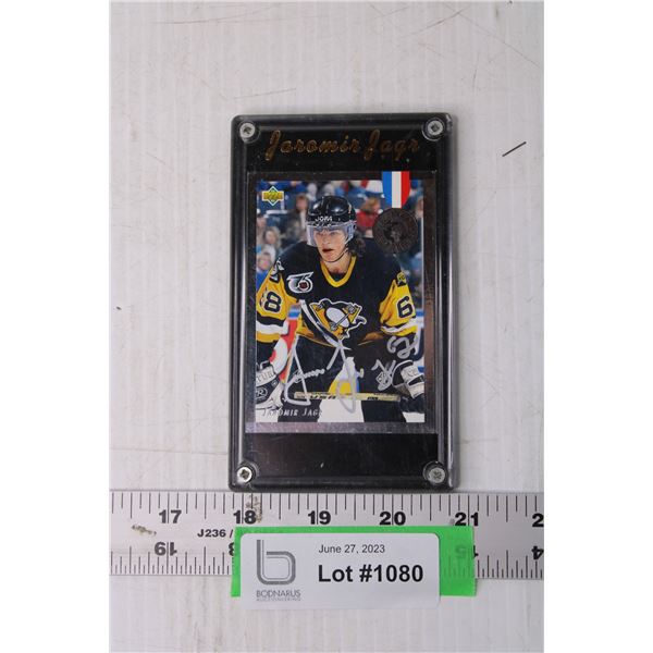 NHL Jeromir Jagr Trading Card in Case