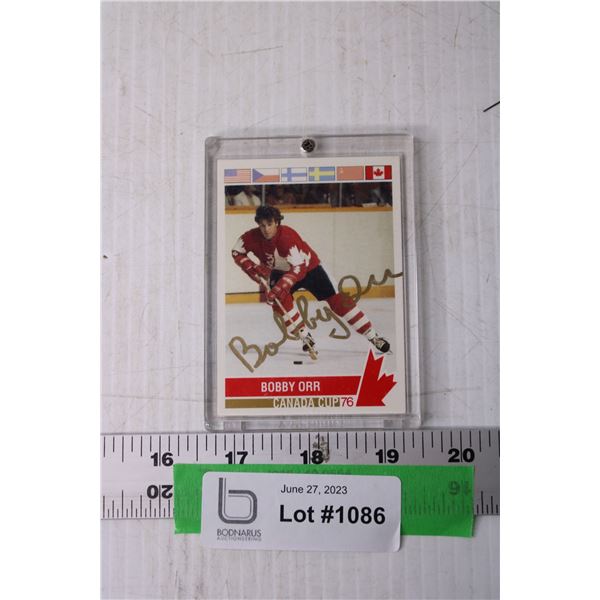 Signed Bobby Orr Hockey Trading Card (Not Authenticated)