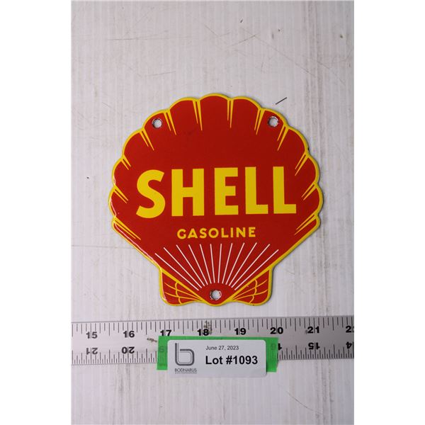 Shell Gasoline Porcelain Fantasy Sign - 6" Tall