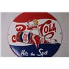 Image 3 : Pepsi Cola Porcelain Fantasy Sign - 12"