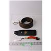 Image 1 : Vintage Leather Strope and Straight Razor