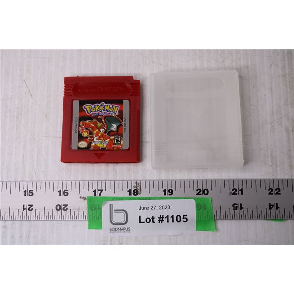 Red Shell Gameboy Pokemon Gameboy Pokemon Red Game - Bodnarus Auctioneering