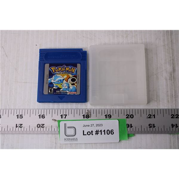 Gameboy Pokemon Blue Game