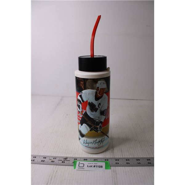 Coca Cola NHL Wayne Gretzky Water Bottle with Straw
