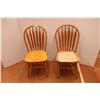 Image 1 : *(2x Bid Price) (2) Wooden Chairs
