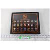 Image 1 : Framed Collection of NHL Logo Pins - 8 1/2" x 10 1/2"