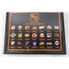 Image 5 : Framed Collection of NHL Logo Pins - 8 1/2" x 10 1/2"
