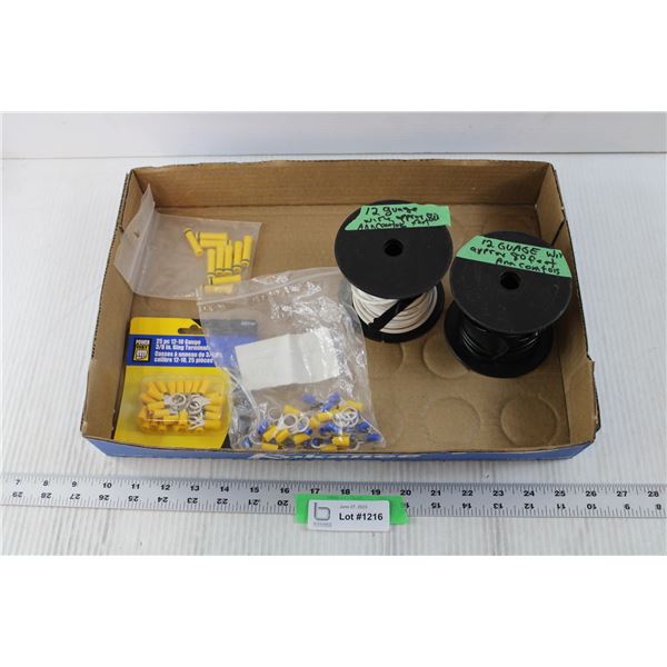 Assorted Hardware - 12 Gauge Tubes, Ring Terminals