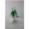 Image 3 : Green Glass Art Dolphin Statue