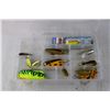 Image 2 : (3) Plastic Containers of Fishing Lures