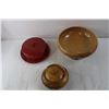 Image 2 : Wooden Bowls and Ceramic Dish with Lid