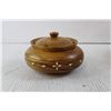 Image 6 : Wooden Bowls and Ceramic Dish with Lid