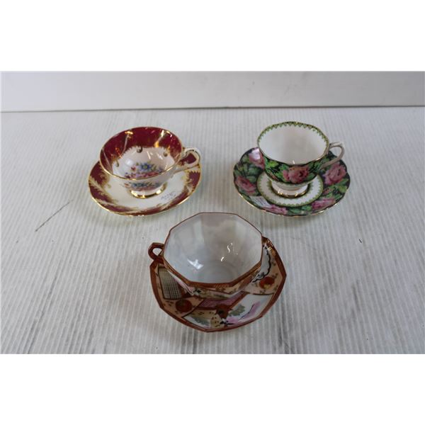 (3) Tea Cups and Saucers - Paragon, Royal Albert