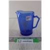 Image 1 : Small Blue Glass Shirley Temple Pitcher