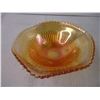 Image 3 : Carnival Glass Marigold Ribbed Iridescent Bowl