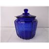 Image 2 : Cobalt Blue Glass Cookie/Biscuit Jar