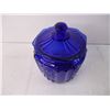 Image 3 : Cobalt Blue Glass Cookie/Biscuit Jar