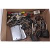 Image 2 : Electric parts, pig tails, quick alligator clamps, metal box covers, multi plug ins