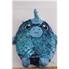 Image 3 : Shimmeez Plush Yaffa Unicorn Blue/Pink Reversible Sequence Changes Color