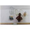 Image 1 : Oil Lamp + (4) Glass Jars + Reflective Fasteners