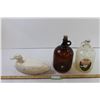 Image 1 : Foam Duck 14" x 6" + (2) Glass Jugs 1 Gallon
