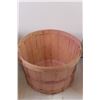 Image 3 : Vintage Fruit Basket 1' High 18 Diameter+ (2) Pink Fruit Basket 9" High 14" Diameter