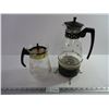 Image 1 : Vintage Silex Glass Coffee Pot Carafe and Pyrex Pot Carafe Golden Leaf 8 Cup