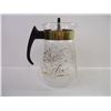 Image 3 : Vintage Silex Glass Coffee Pot Carafe and Pyrex Pot Carafe Golden Leaf 8 Cup